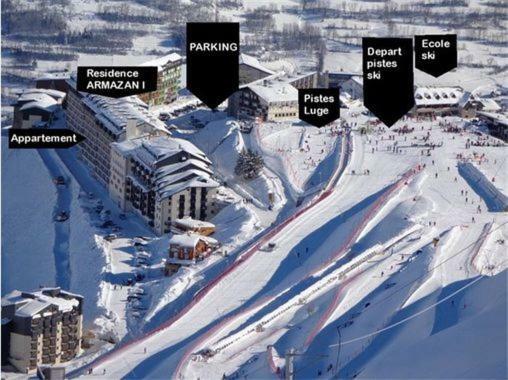 Appartement Résidence Armazan - pieds de piste Saint-Lary-Soulan Esterno foto
